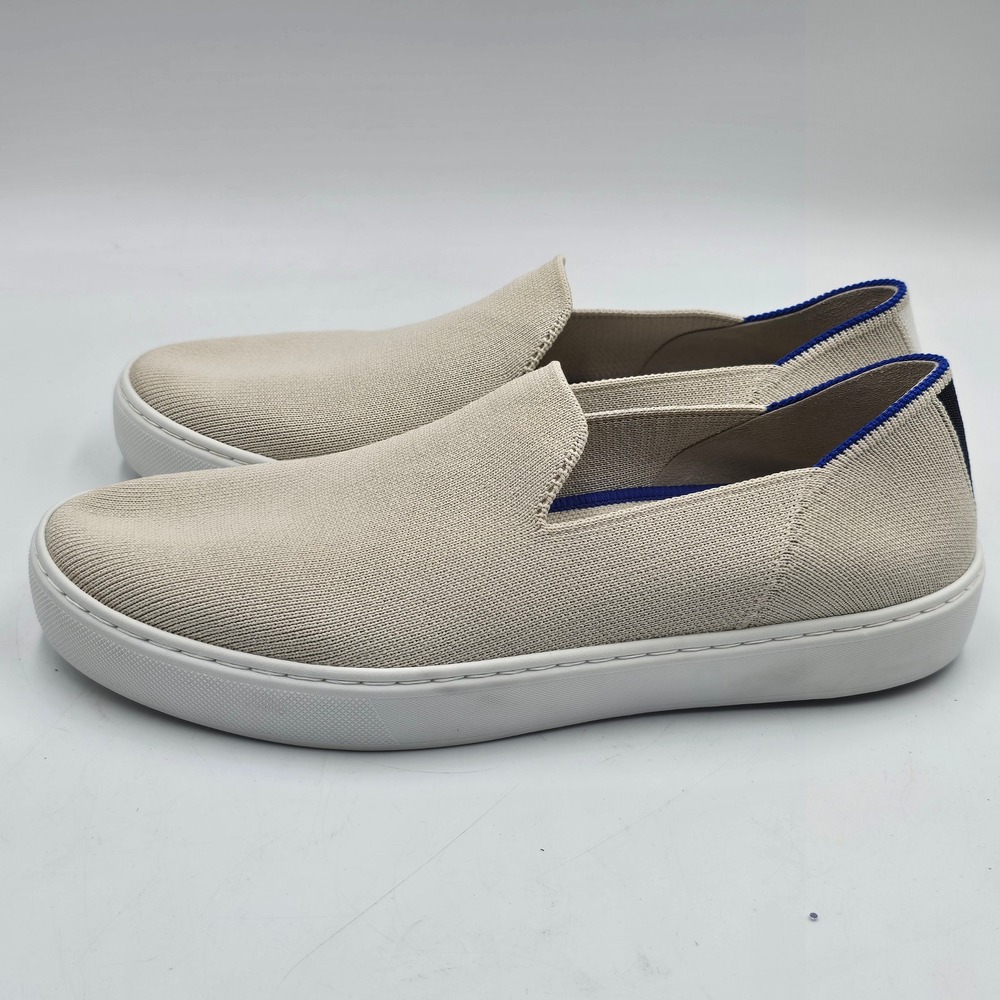 Rothy's The Sneaker Women 8 Sand Beige Knit Slip On Casual Flat Sustainable Shoe